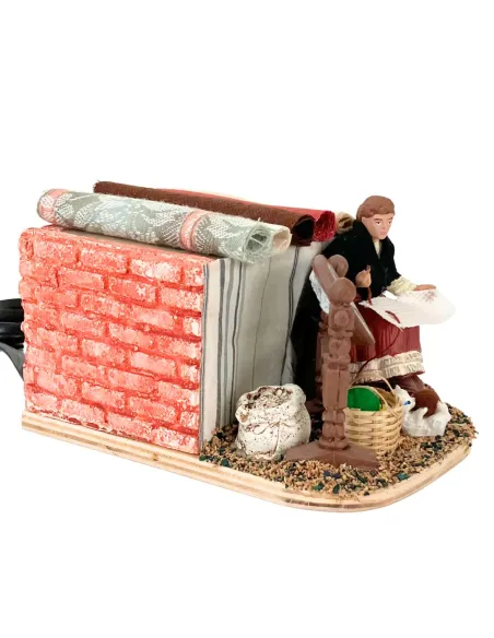 Animated 10 cm PVC Oliver Bobbin Lace Maker
