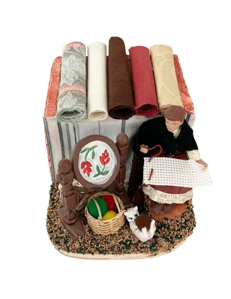 Animated 10 cm PVC Oliver Bobbin Lace Maker