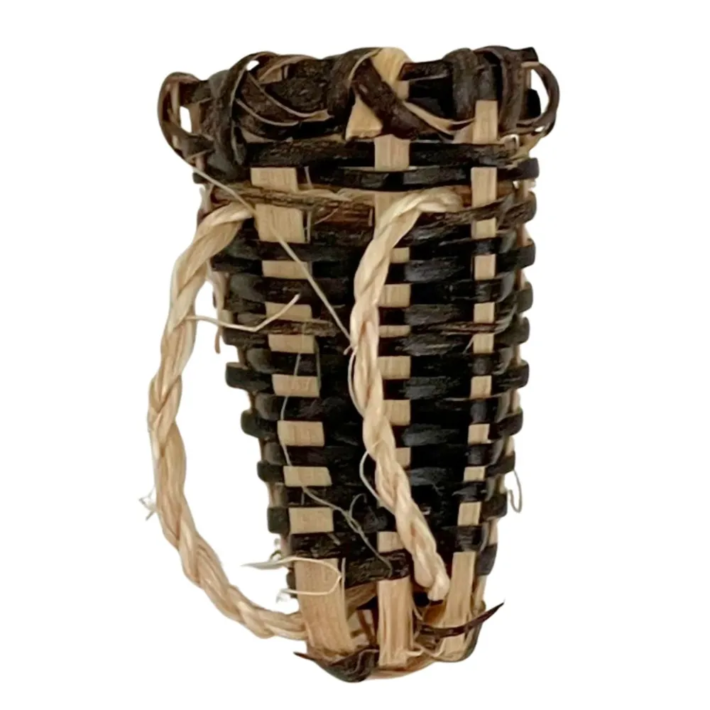 Two-Tone Backpack Basket for 12–15 cm Nativity Figures
