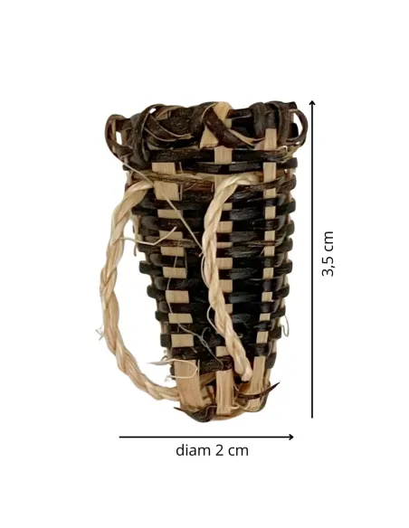 Two-Tone Backpack Basket for 12–15 cm Nativity Figures