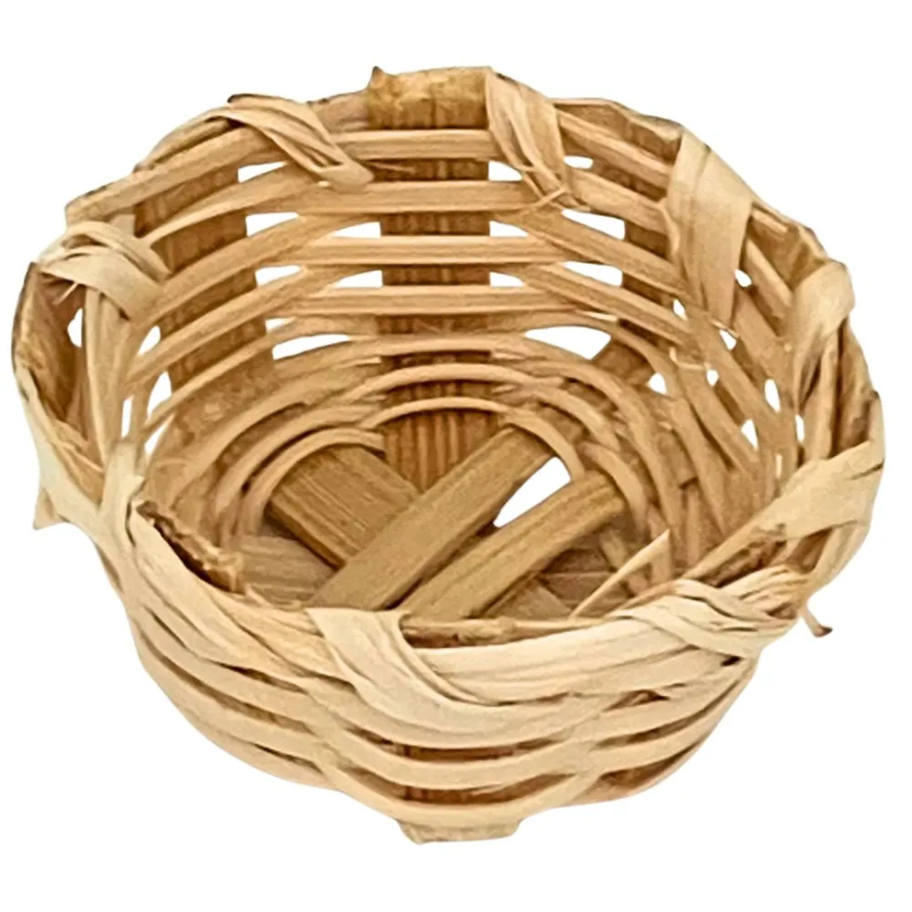 Round Basket for 12–15 cm Nativity Figures