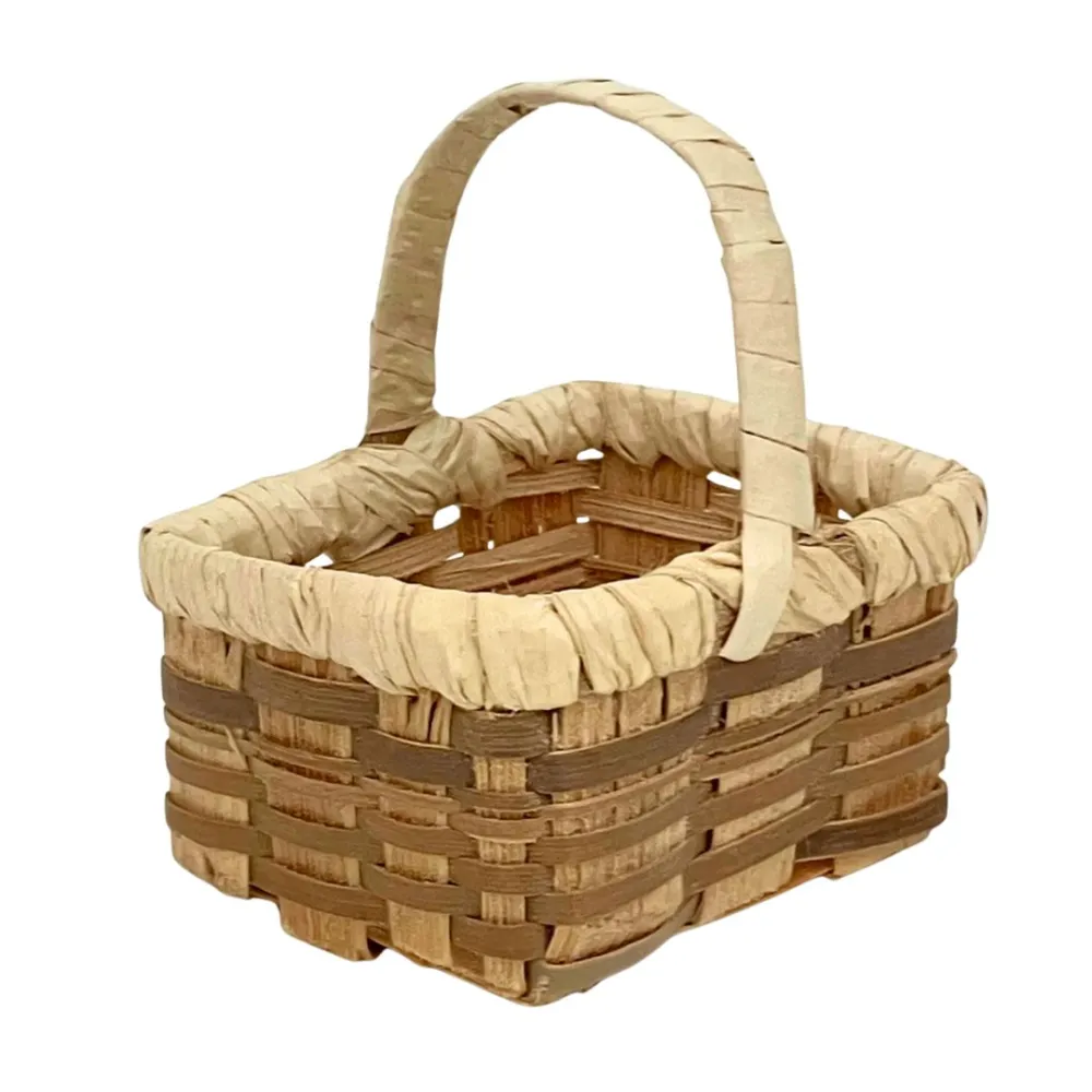 Rectangular Wicker Basket for 30–35 cm Nativity Figures