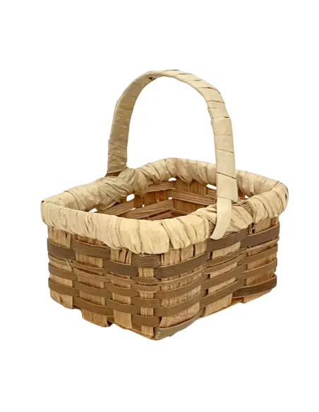 Rectangular Wicker Basket for 30–35 cm Nativity Figures