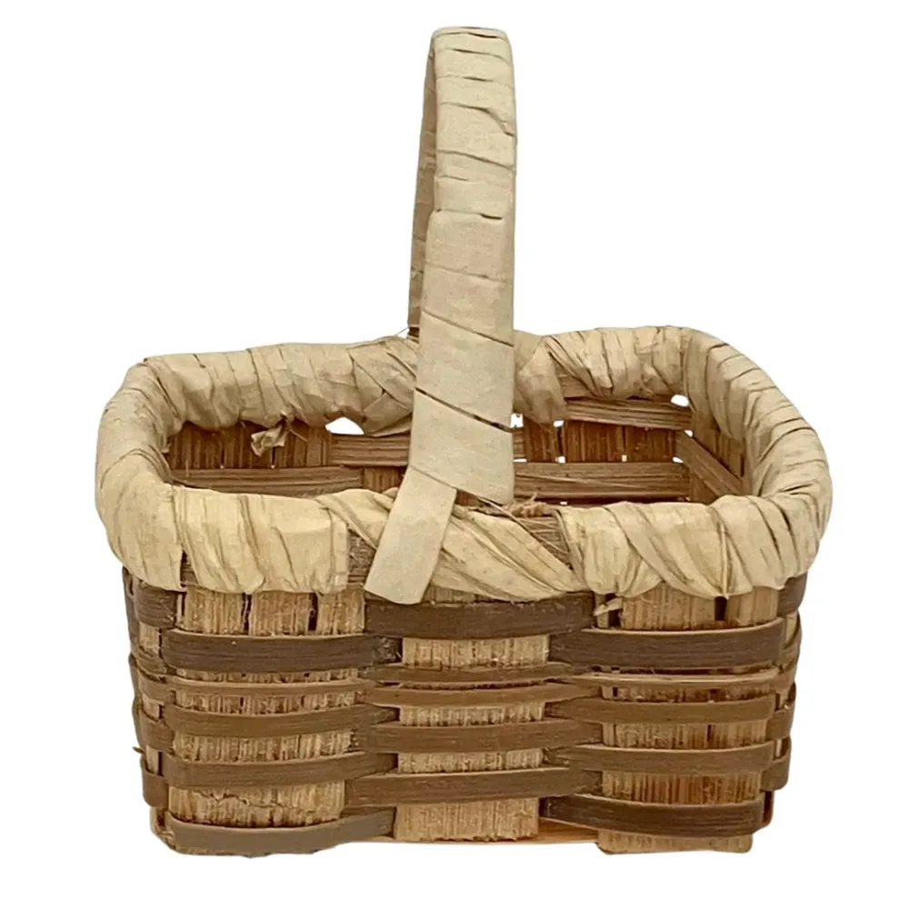 Rectangular Wicker Basket for 30–35 cm Nativity Figures