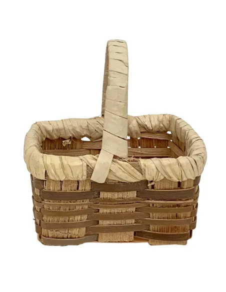 Rectangular Wicker Basket for 30–35 cm Nativity Figures