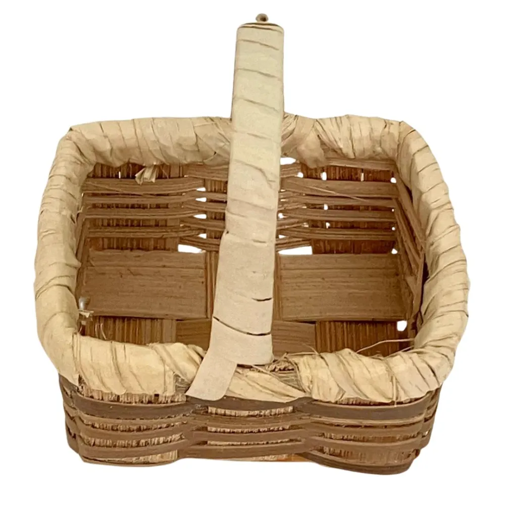 Rectangular Wicker Basket for 30–35 cm Nativity Figures