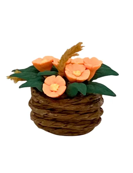 Vaso con fiori colori assortiti per statue da 30 cm