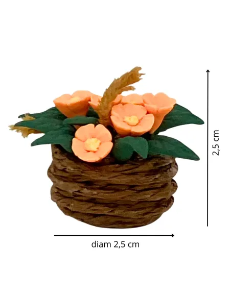 Flower vase with assorted colors for 30 cm Nativity figures
