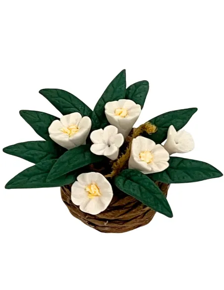 Vaso con fiori colori assortiti per statue da 30 cm