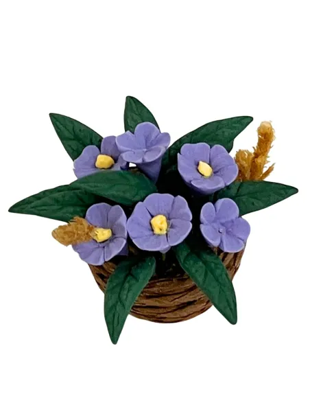 Vaso con fiori colori assortiti per statue da 30 cm