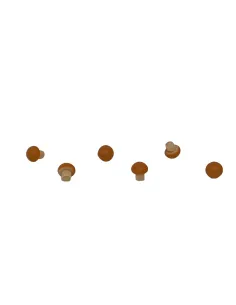 Set 6 funghi in legno per statue da 30 cm 2