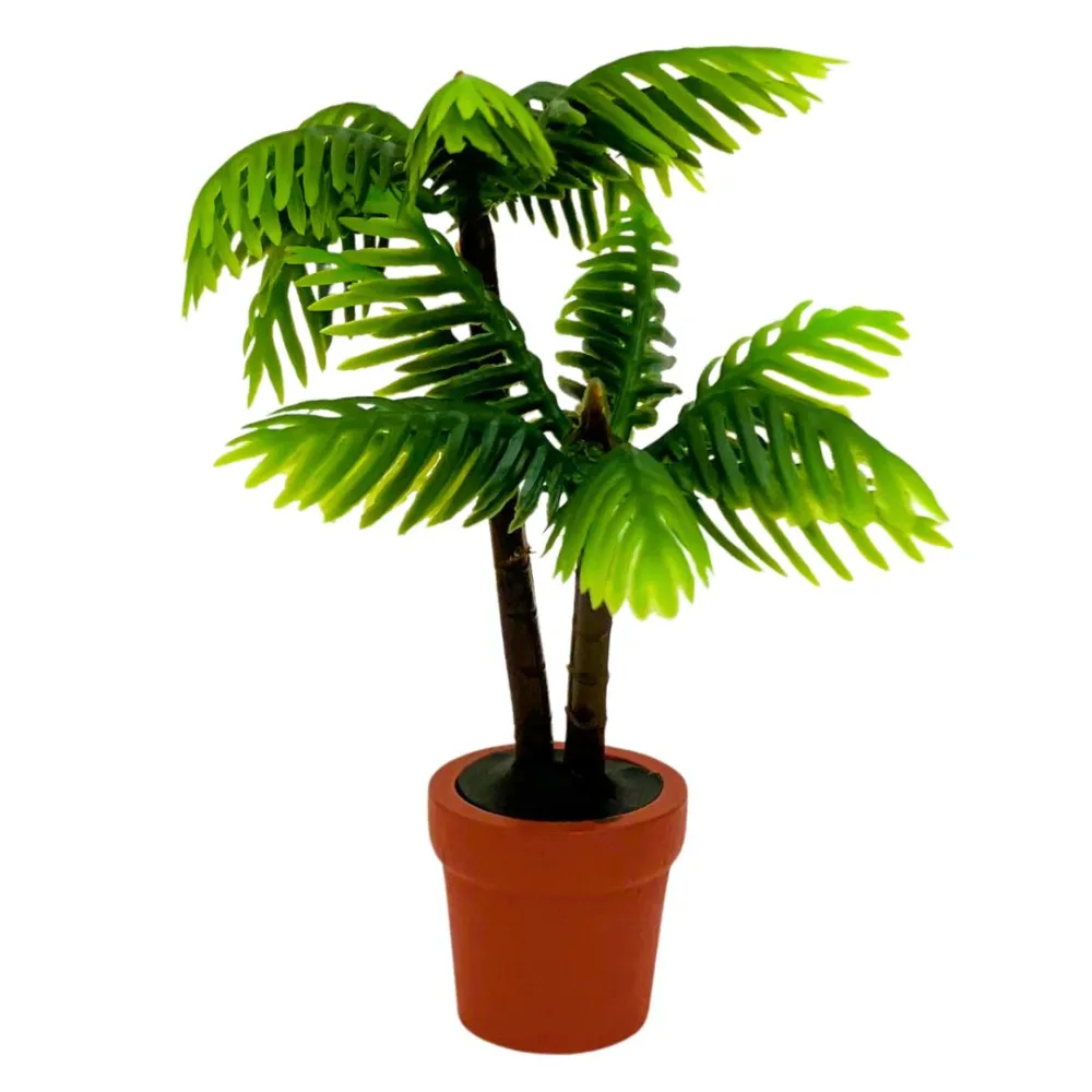 Small vase with palms for 8 cm Nativity figures