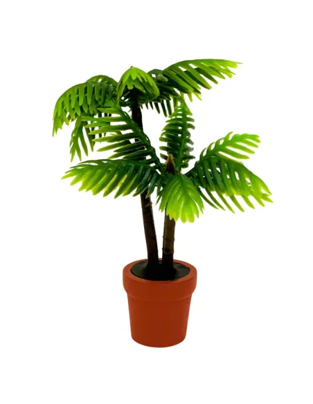 Vaso piccolo con palme per statue da 8 cm
