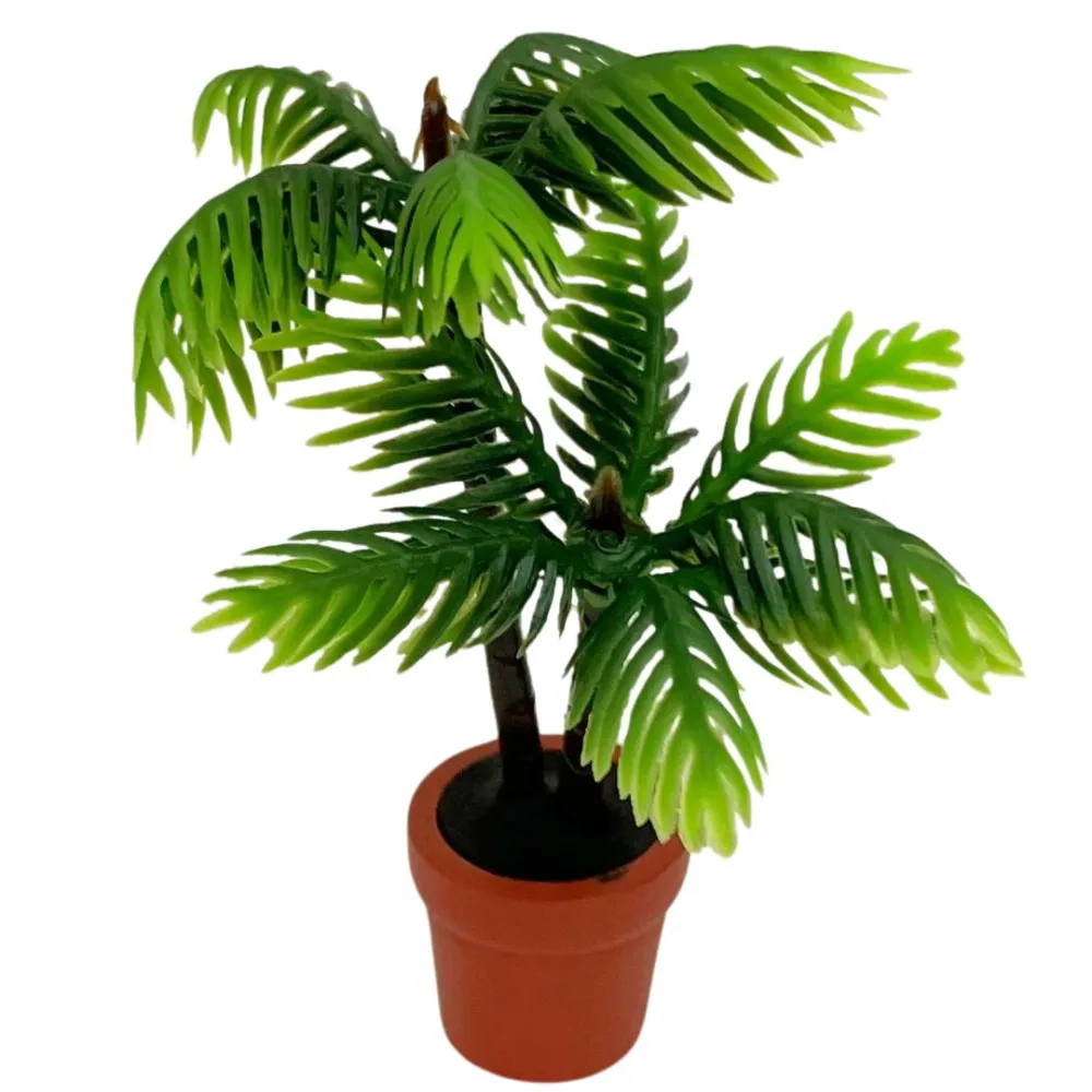 Small vase with palms for 8 cm Nativity figures