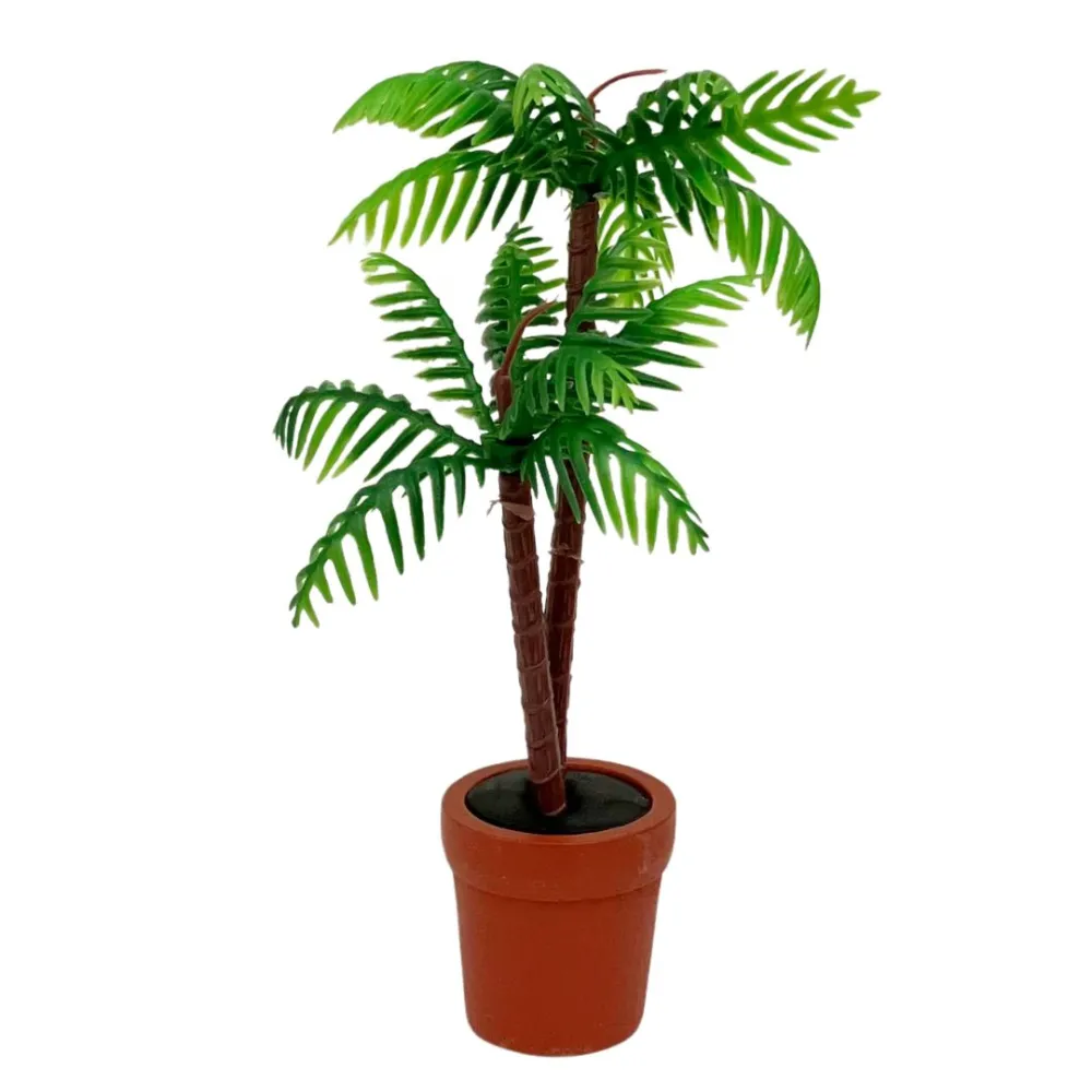 Large vase with palms for 12 cm Nativity figures