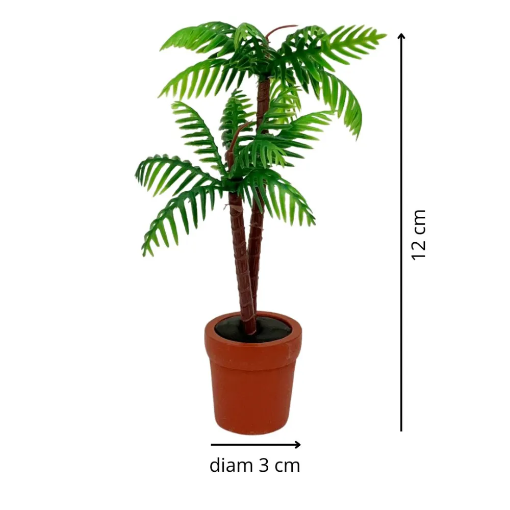 Large vase with palms for 12 cm Nativity figures