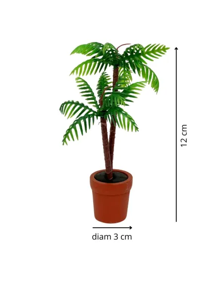Vaso grande con palme per statue da 12 cm