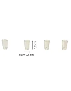 Set of 4 Glasses for 10–12 cm Nativity Figures 2