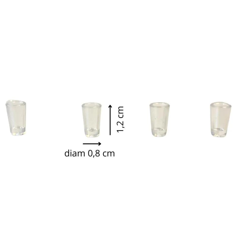 Set of 4 Glasses for 10–12 cm Nativity Figures