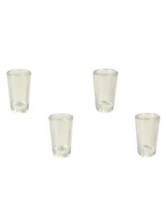 Set 4 bicchieri vuoti in pvc per statue da 10-12 cm