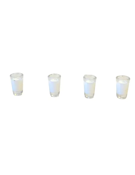 Set 4 bicchieri con latte per statue da 10-12 cm