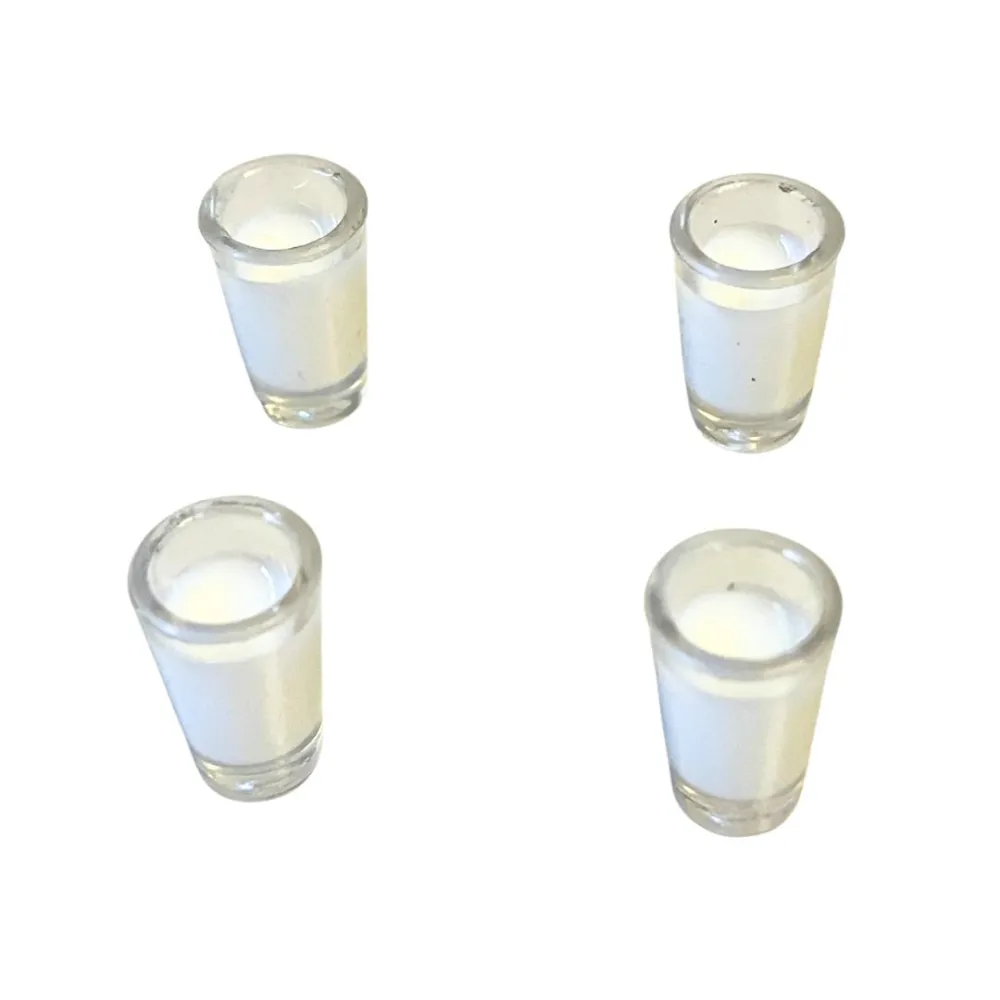 Set of 4 Glasses with Milk for 10–12 cm Nativity Figures