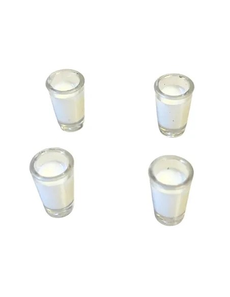 Set 4 bicchieri con latte per statue da 10-12 cm