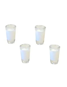 Set 4 bicchieri con latte per statue da 10-12 cm