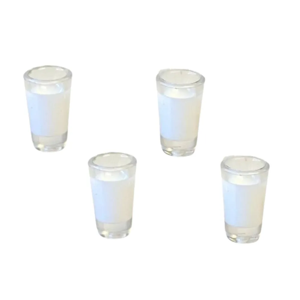 Set of 4 Glasses with Milk for 10–12 cm Nativity Figures