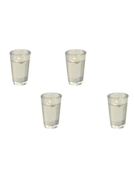 Set of 4 Glasses with Water for 10–12 cm Nativity Figures