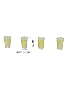 Set 4 bicchieri con limonata per statue da 10-12 cm 2