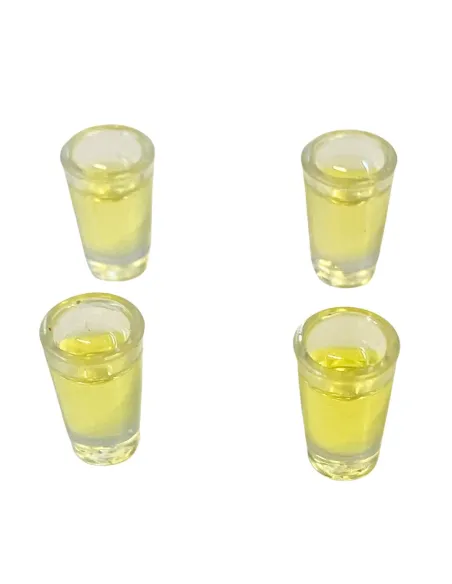 Set of 4 Glasses with Lemonade for 10–12 cm Nativity Figures