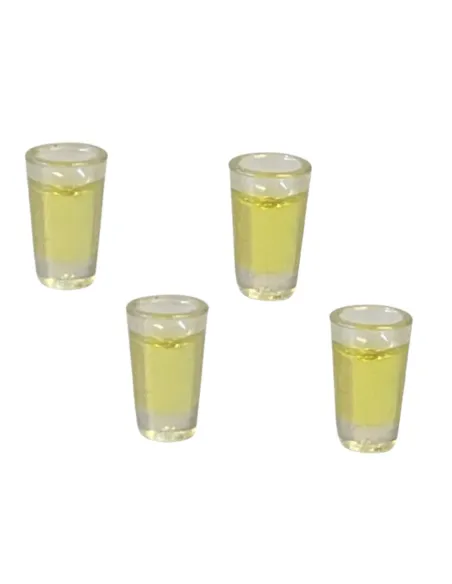 Set of 4 Glasses with Lemonade for 10–12 cm Nativity Figures