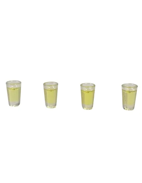 Set 4 bicchieri con limonata per statue da 10-12 cm