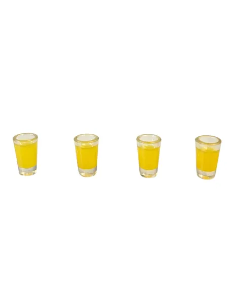 Set of 4 Glasses with Fruit Juice for 10–12 cm Nativity Figures