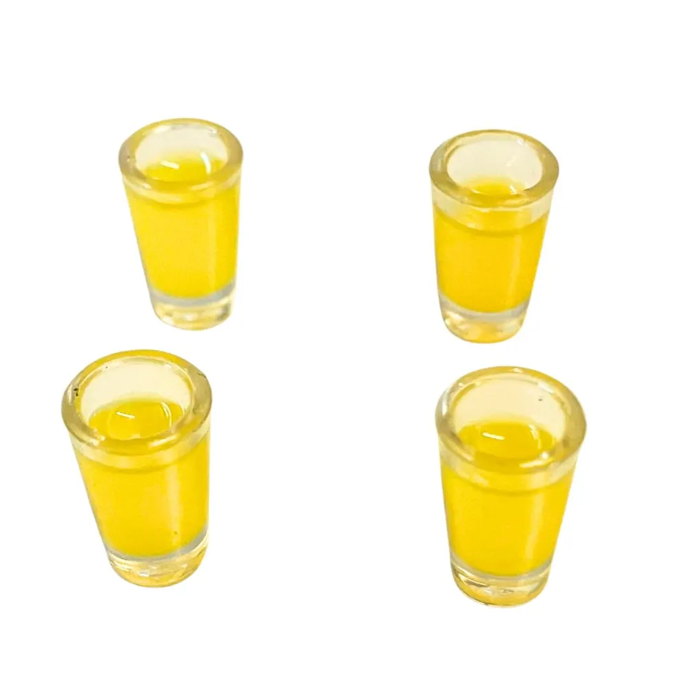 Set of 4 Glasses with Fruit Juice for 10–12 cm Nativity Figures