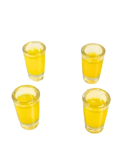 Set of 4 Glasses with Fruit Juice for 10–12 cm Nativity Figures