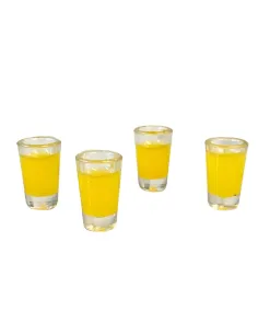 Set of 4 Glasses with Fruit Juice for 10–12 cm Nativity Figures