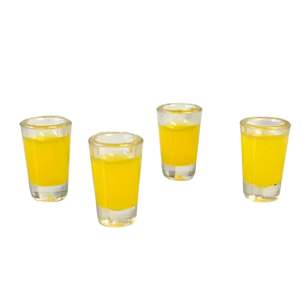 Set of 4 Glasses with Fruit Juice for 10–12 cm Nativity Figures