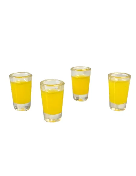 Set of 4 Glasses with Fruit Juice for 10–12 cm Nativity Figures