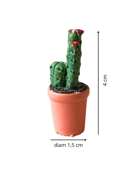 Vaso cactus colori e forme assortite per statue da 10-12 cm