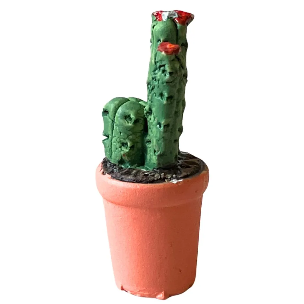 Cactus vase with assorted colors and shapes for 10–12 cm Nativity figures