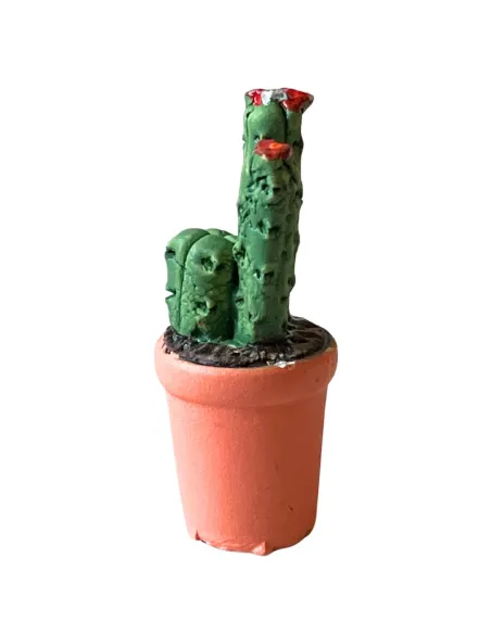 Cactus vase with assorted colors and shapes for 10–12 cm Nativity figures