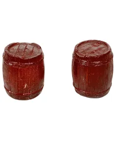 Set of Two Plaster Barrels for 6–12 cm Nativity Figures
