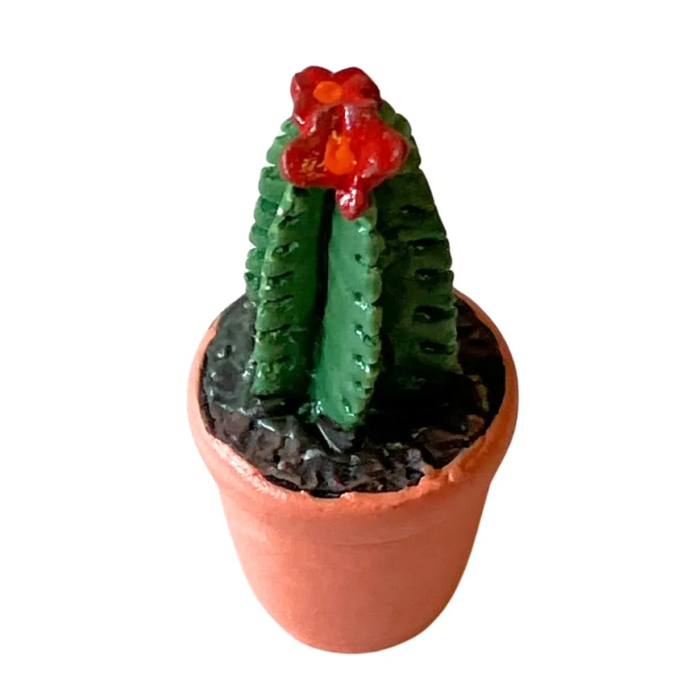 Cactus vase with assorted colors and shapes for 10–12 cm Nativity figures