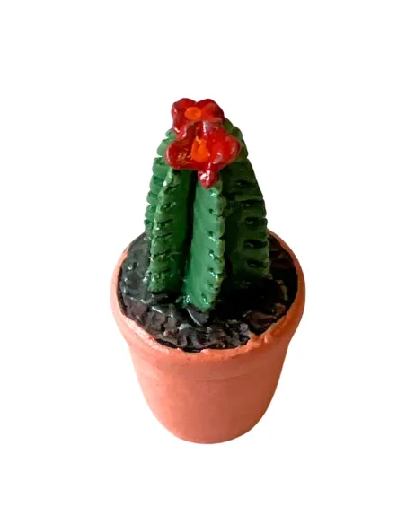 Cactus vase with assorted colors and shapes for 10–12 cm Nativity figures