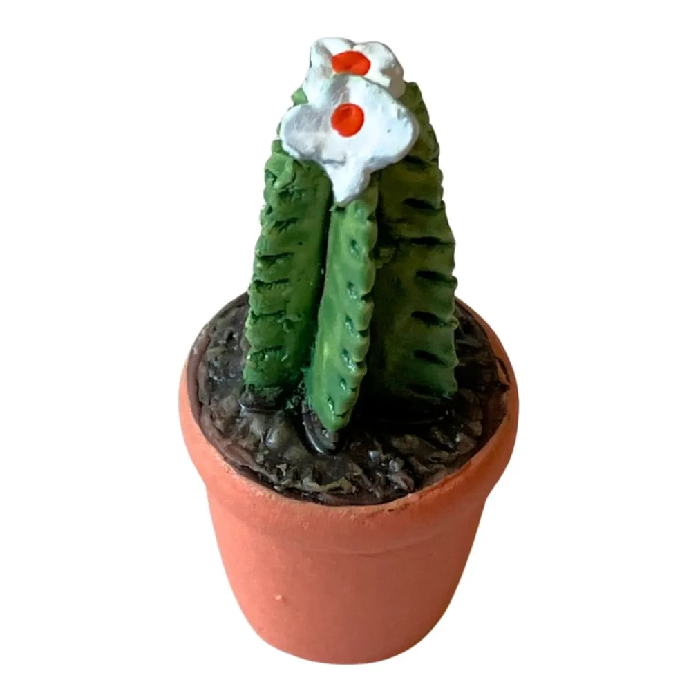 Cactus vase with assorted colors and shapes for 10–12 cm Nativity figures