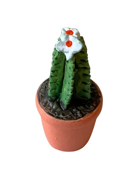 Cactus vase with assorted colors and shapes for 10–12 cm Nativity figures