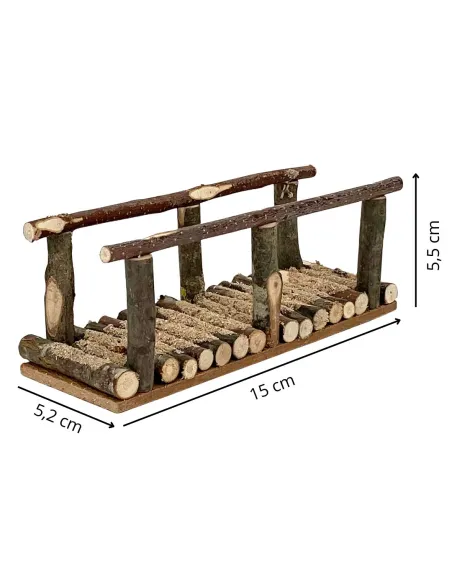 Wooden bridge for 10–12 cm Nativity figures