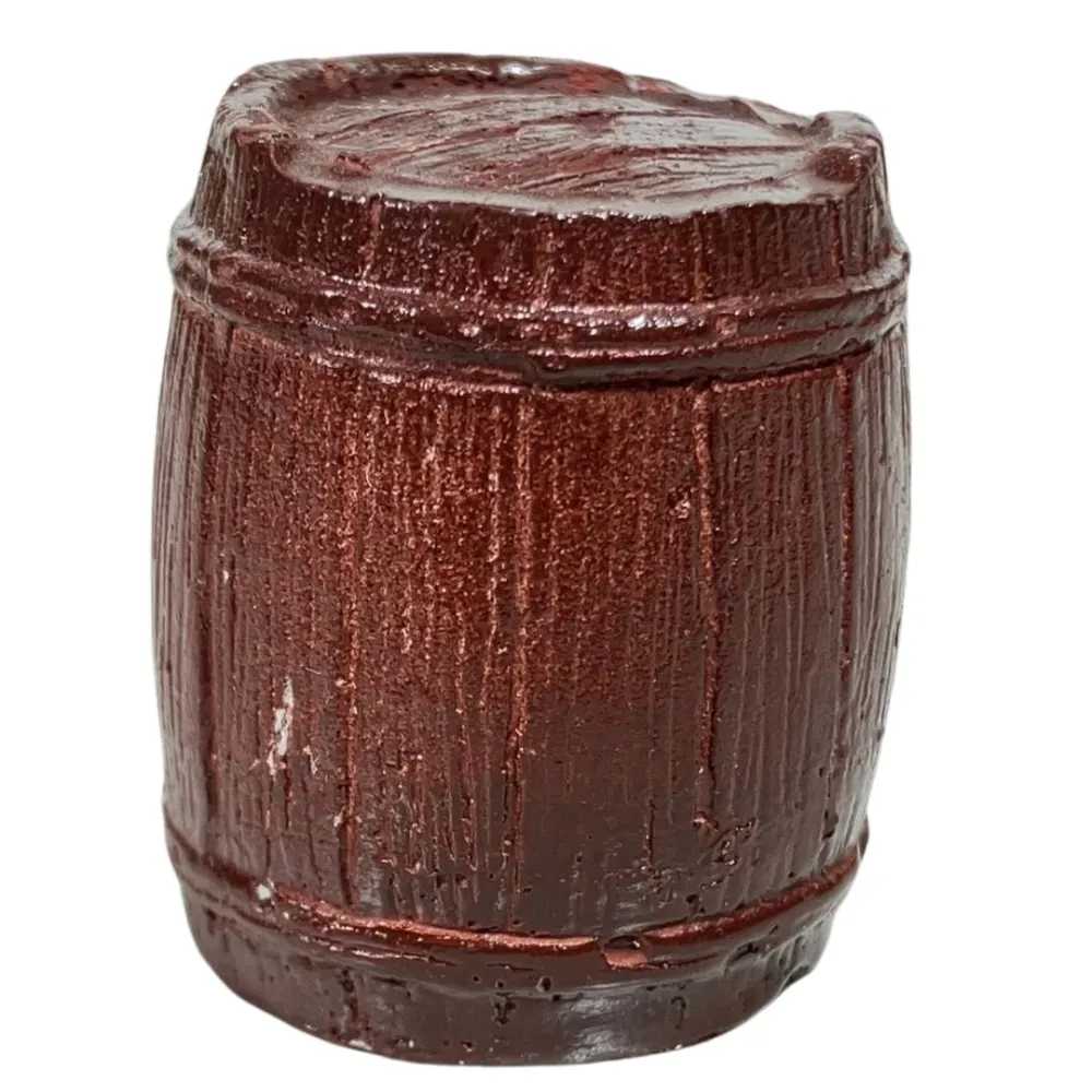 Set of Two Plaster Barrels for 6–12 cm Nativity Figures